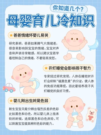 母婴育儿知识科普手帐风小红书内页