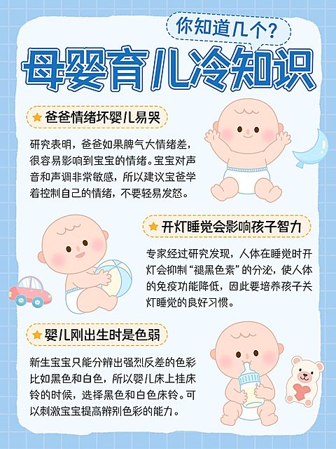 母婴育儿知识科普手帐风小红书内页