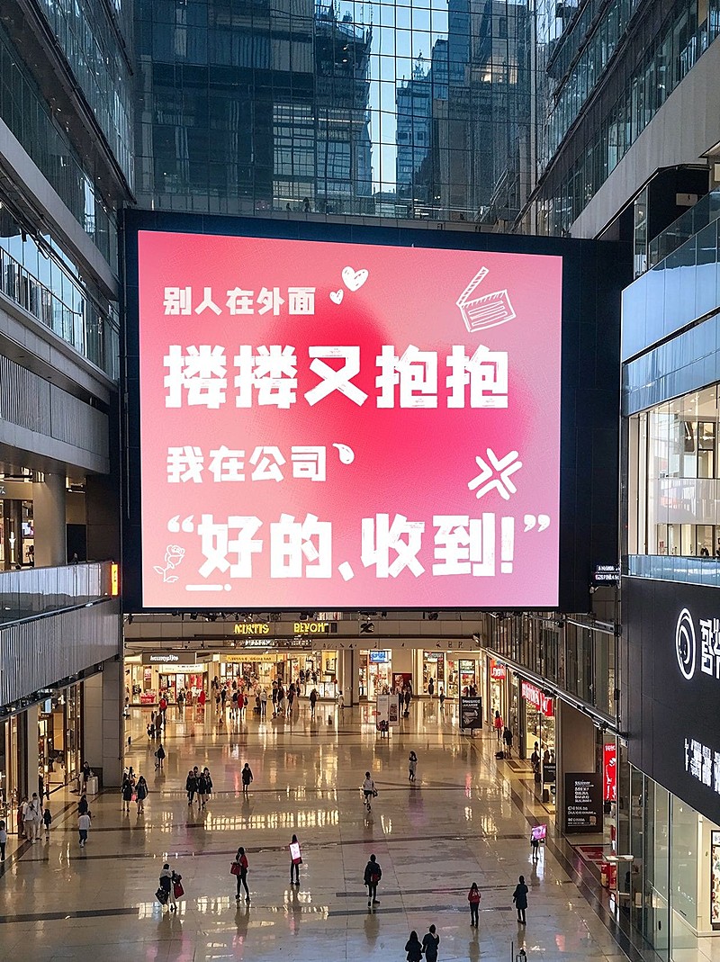 七夕情人节反骨文学创意仿投屏模板