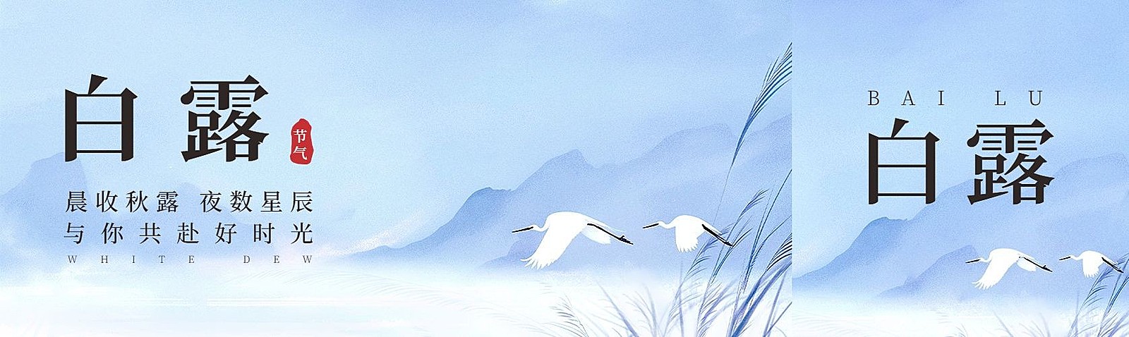 白露节气祝福公众号封面公众号首图aigc