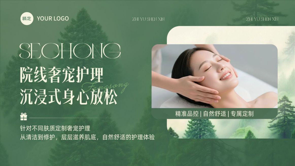 美业美容院春季美团大众点评宣传轮播图套装预览效果