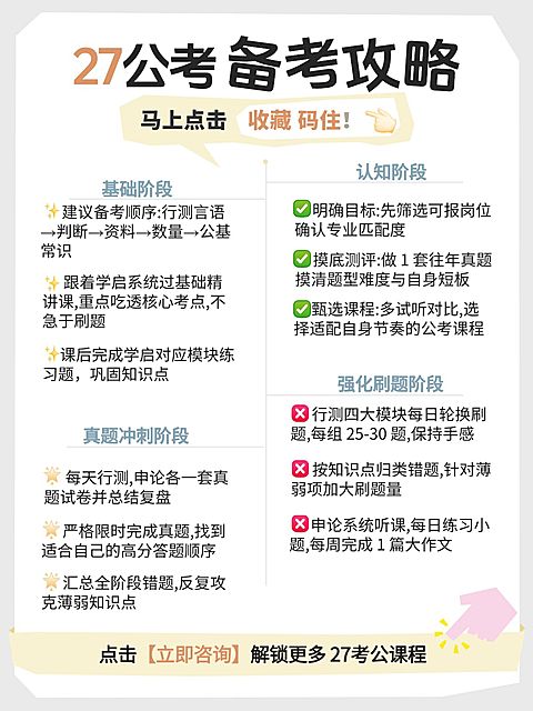 教育培训职业技能考公课程服务介绍小红书配图