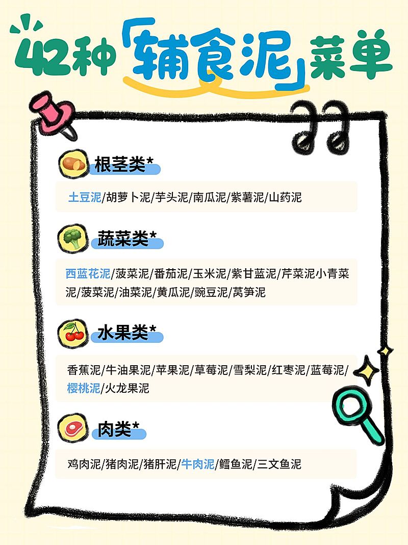 母婴亲子婴幼儿辅食菜谱小红书配图