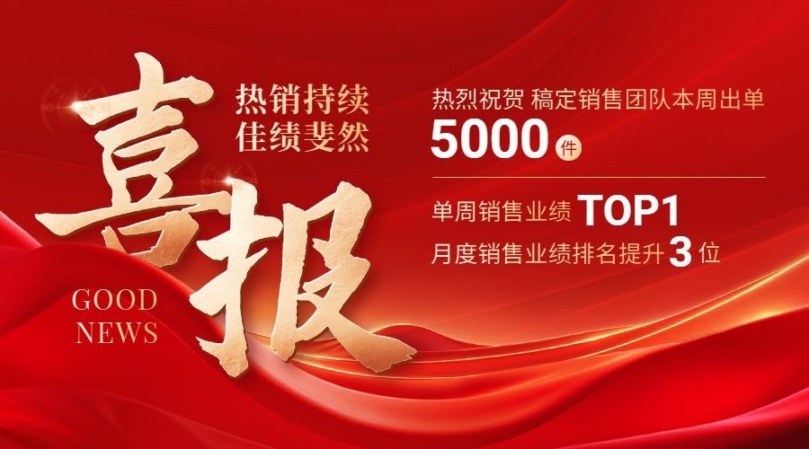 战报喜报毛笔大字风横版banner海报AIGC预览效果
