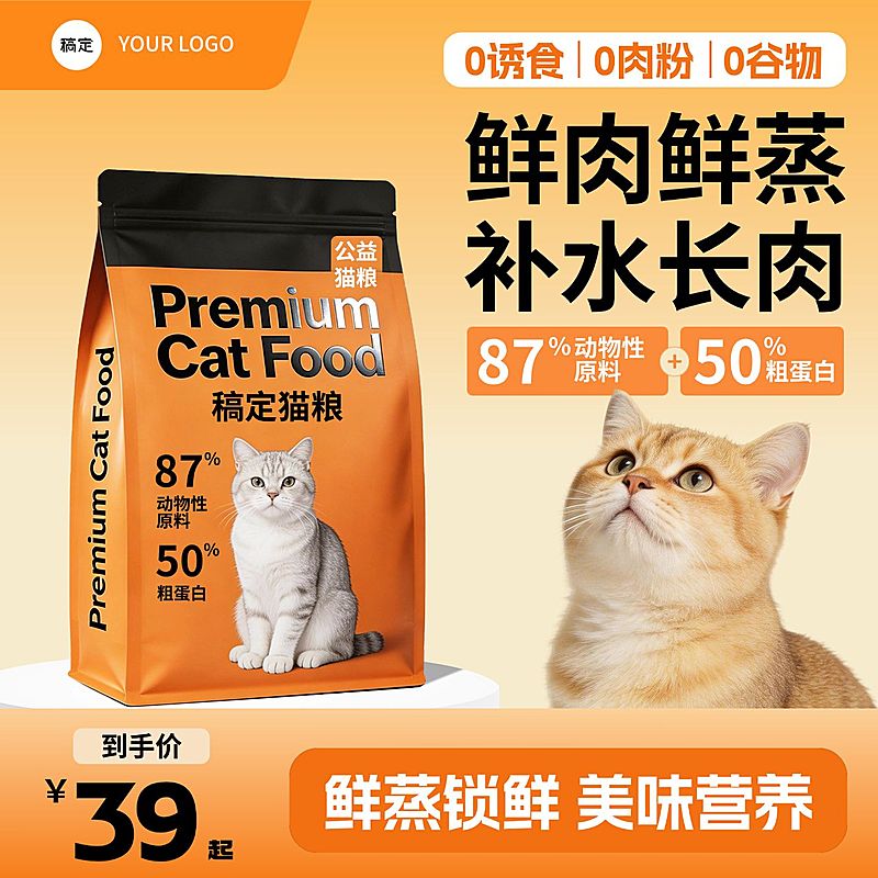 猫粮狗粮宠物食品电商零售主图直通车