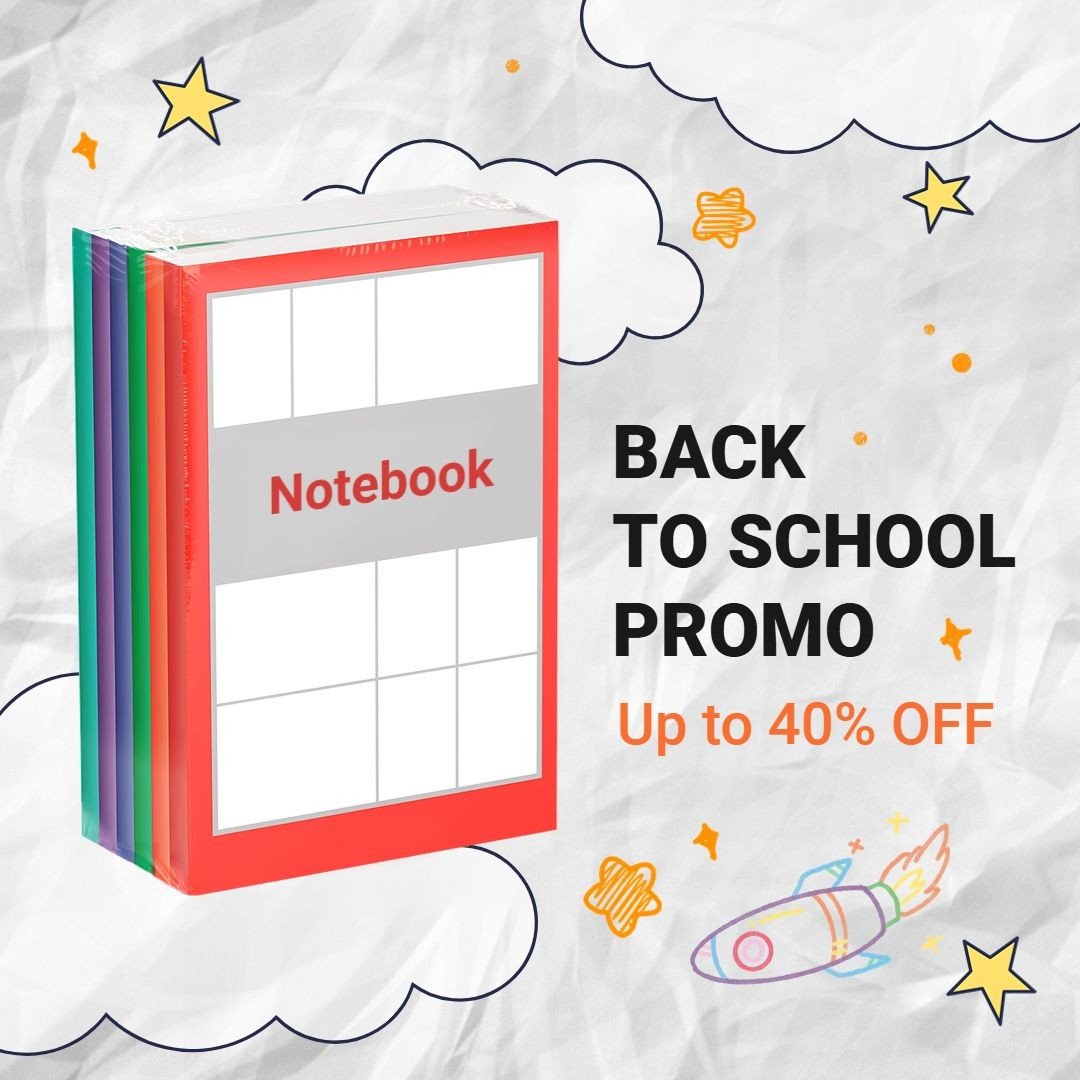 insMind Templates Back To School Sale Instagram Post Image