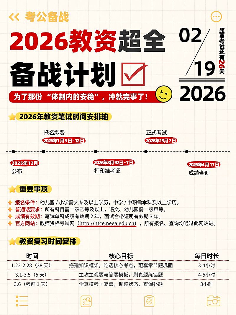 教育培训职业教育教资备考规划分享小红书配图