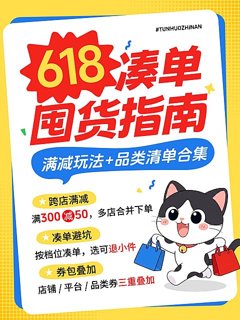 618节点营销通用可爱感小红书封面