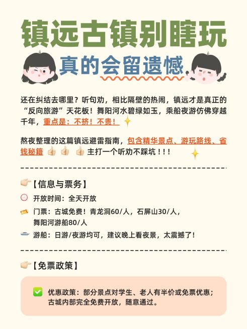 旅游出行黔东南游玩攻略分享小红书配图预览效果