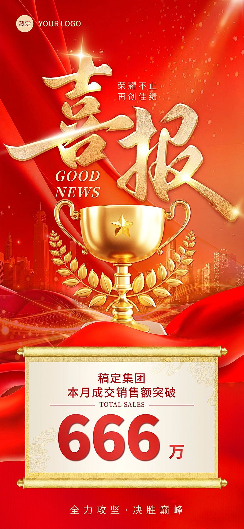 金融保险奖杯业绩喜报