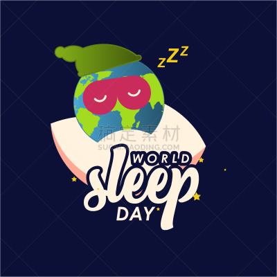矢量,世界睡眠日,字体,暗色,背景分离,恐怖,凌乱,想法,印度尼西亚