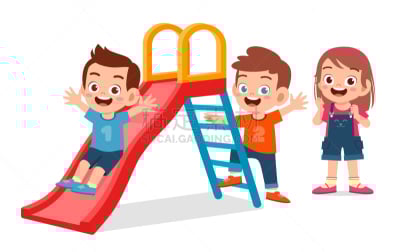 可爱的,儿童,进行中,幸福,男孩,女孩,玩具,小的,童年,背景