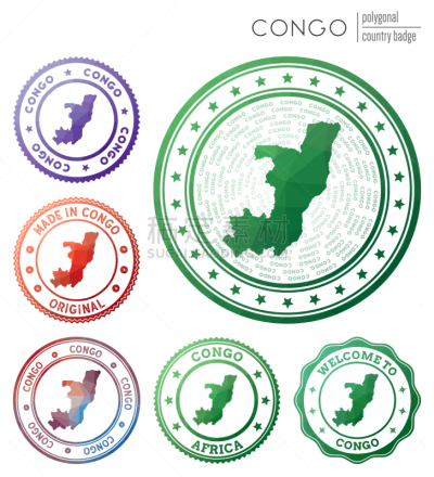 证章,刚果共和国,国内著名景点,商务,几何形状,中间部分,边框,技术,边界,现代