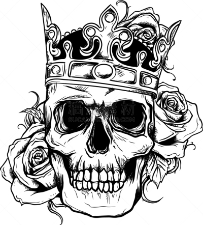 王冠,人,颅骨,死亡,暴力,万圣节,冠状头饰,植物群,翅膀,哥特式风格