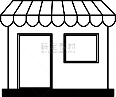 分离着色,外立面,商店,图标,商务,建筑外部,食品杂货,图像,小的,设计