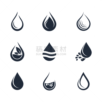 绘画插图,水滴,矢量,图标,石油,商务,清新,环境,迅速,环境保护