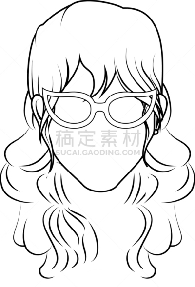 女人,动画片,可爱的,魅力,人,高雅,华贵,图像,自然美,复古