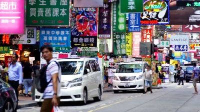 旺角步行街人潮