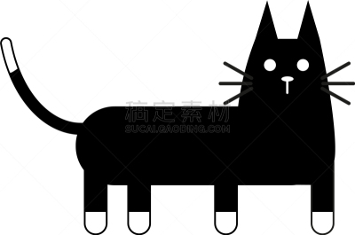 猫,黑白图片,线条画,分离着色,可爱的,白色,图像,壁纸,性格,收集