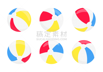 玩具,矢量,计算机图标,夏天,球体,绘画插图,多色的,白色背景,游戏,度假