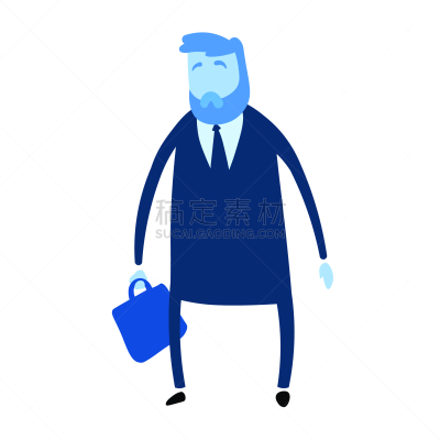 拿着,办公室,男商人,矢量,公文包,经理,绘画插图,卡通,男性,套装