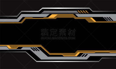 未来,矢量,银色,抽象,金属质感,现代,黑色,技术,黄色,绘画插图