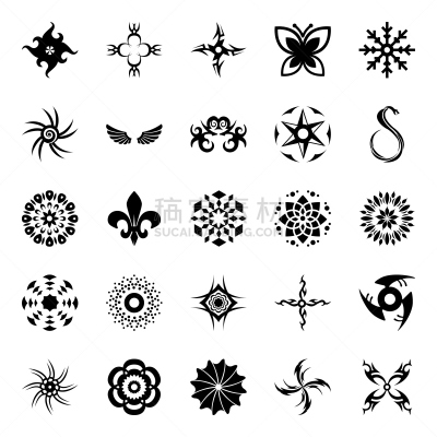充满的,几何形状,动物,几何学,圆形,绘画插图,雕刻术,符号,斑点,计算机图标