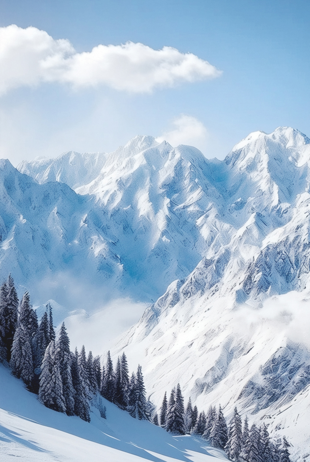 风光通用山峰雪景图片素材预览效果