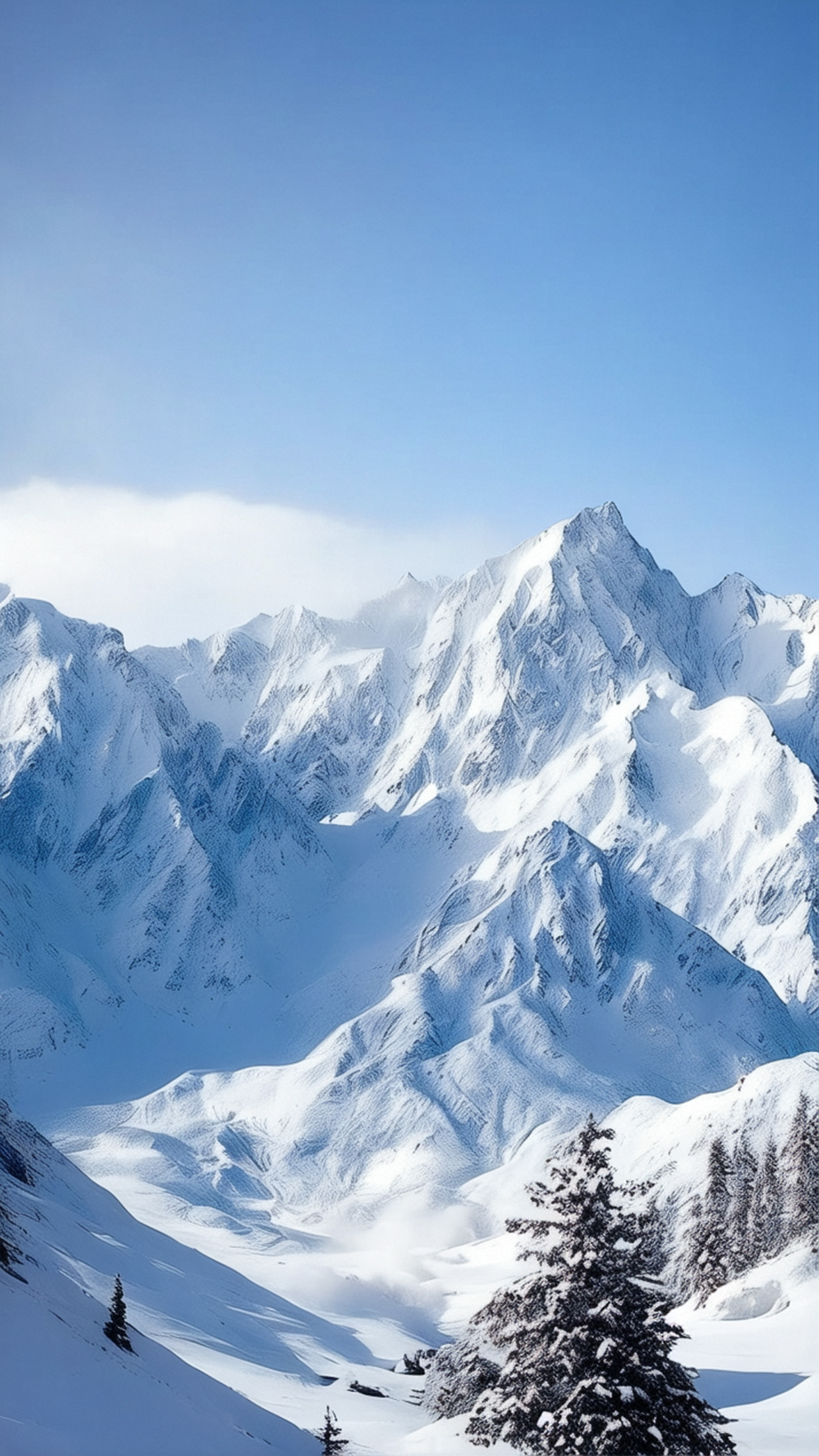 风光通用雪山场景背景图片素材预览效果