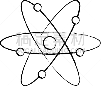 分离着色,分子,原子,图标,中子,球体,技术,图像,苹果核,教育