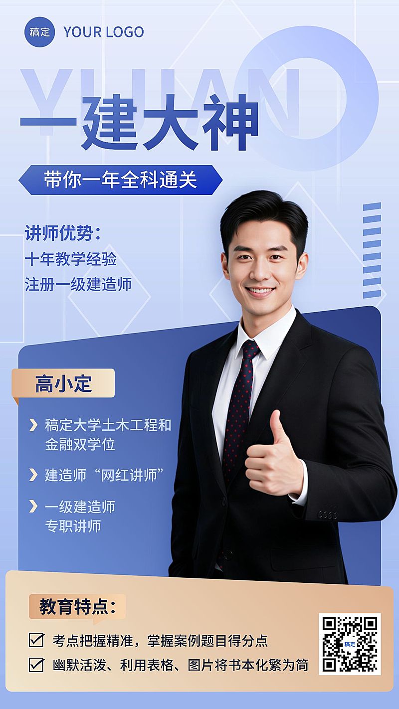 职业技能讲师形象包装讲师介绍手机海报