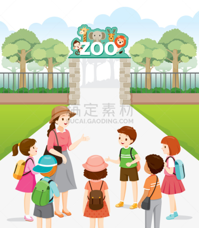 儿童,教师,动物园,提举,周末活动,事件,泰国,动物,童年,植物
