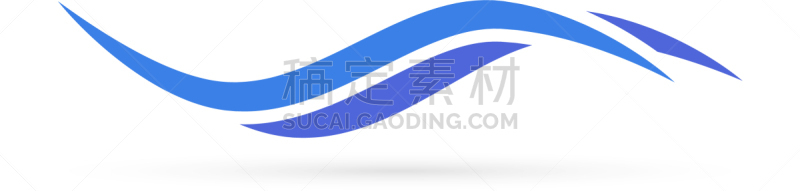 blue wave logo on white background