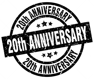橡皮章,第二十周年,圆形,黑色,分离着色,数字20,周年纪念,白色背景,剥皮器,模板