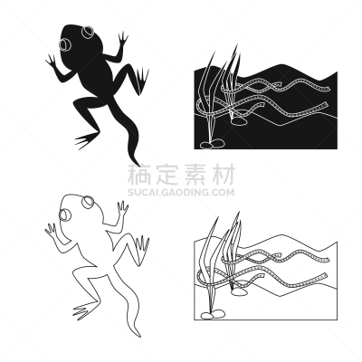 野生动物,分离着色,藓沼,品牌名称,一个物体,有毒物质,青蛙,池塘,草,布置