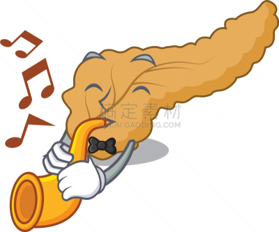 吉祥物,小号,卡通,胰腺,时尚,糖尿病,生物学,可爱的,音乐