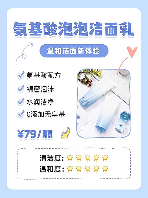 美容护肤产品营销展示小红书配图