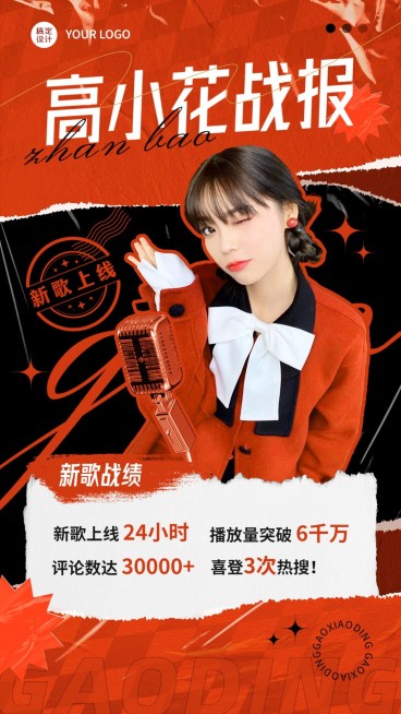 明星粉丝应援数据喜报战报预览效果