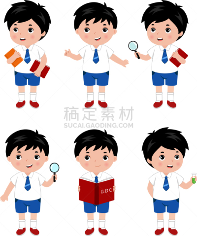 男孩,校服,青少年,儿童,学龄前儿童,学生,可爱的,小的,性格,收集