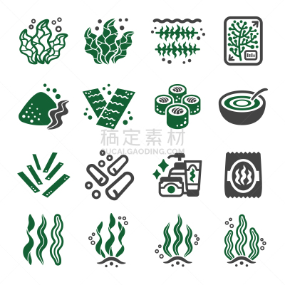 海草,计算机图标,寿司,清新,寿司卷,食品,草,礁石,植物,商品