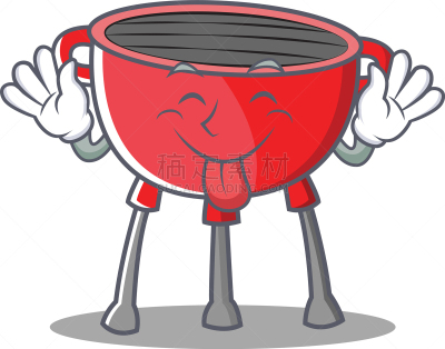 舌头,动画片,烤肉架,可爱的,格子烤肉,热,香肠,食品,图像,烹调