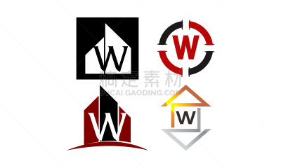 模板,英文字母W,极简构图,商务,信函,建筑承包商,股票交易员,汽车旅馆,建筑业,布置