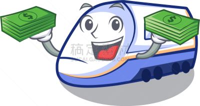 新干线,微缩火车,钱袋,分离着色,可爱的,商务,汽车,迅速,技术,抵达