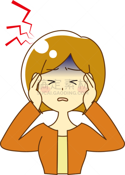 女人,绘画插图,恶作剧,可爱的,姐妹,健康保健,仅日本人,母亲,头痛,儿童