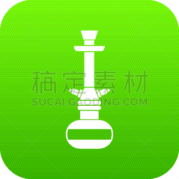 水烟袋,绿色,图标,中东人,传统,香料,人种,设备用品,休闲