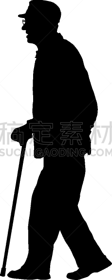 白色,肢体缺损,健康保健,护士,易接近性,损失,椅子,棍,剪影