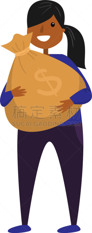 拿着,美国人,职业,快乐,商务,微笑,包