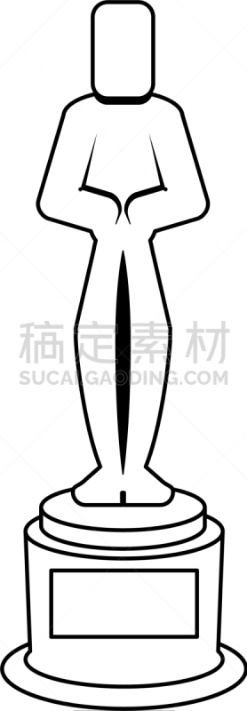 奥斯卡奖,奖杯,黑白图片,白色,黑色,传媒,复古,行动,传播