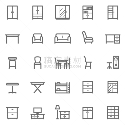 家具,图标,图标集,小的,商务,房屋,扶手椅,地毯,目录,收集