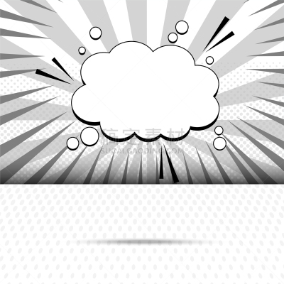 漫画书,模板,高雅,单色调,对话气泡框,云计算,艺术品,阴影,背景,绘画插图